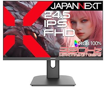 ビジネス即戦力セット！メモリ20GB爆速ノートPC モニター チェア テレビ全部 Amazon.co.jp: JAPANNEXT 24.5インチ IPSパネル搭載 320Hz/1ms